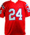 Ty Law Autographed Red Pro Style Jersey- Beckett W Black - 757 Sports Collectibles