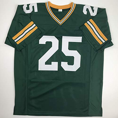 Autographed/Signed Dorsey Levens Green Bay Green Football Jersey Beckett BAS COA - 757 Sports Collectibles