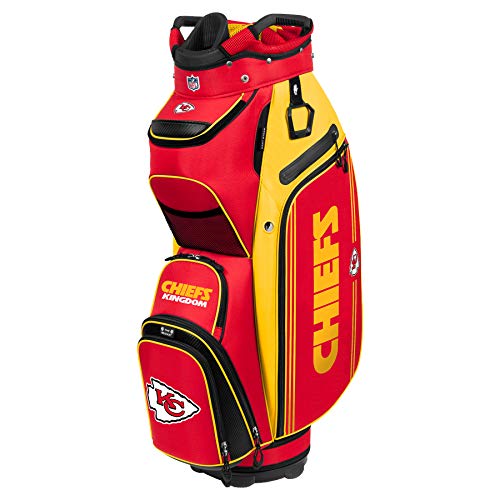 Kansas City Chiefs Bucket III Cooler Cart Golf Bag - 757 Sports Collectibles