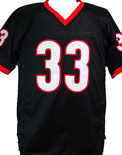 Terrell Davis Autographed Black College Style Jersey- Beckett W Black - 757 Sports Collectibles