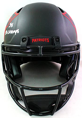 Ty Law Autographed Patriots Authentic Eclipse FS Helmet w/ 2 Insc- Beckett W Silver - 757 Sports Collectibles