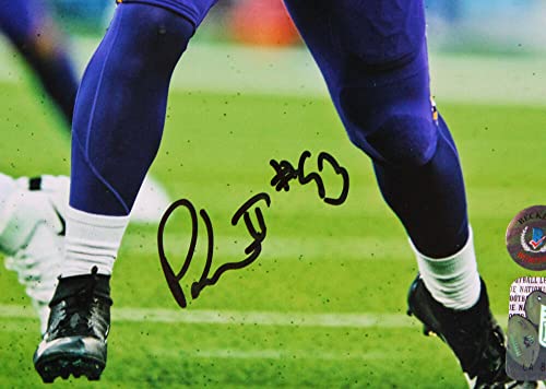 Patrick Jones Autographed Vikings 8x10 Stance Photo-Beckett W Hologram Black - 757 Sports Collectibles