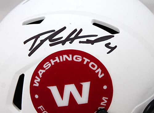 Tyler Heinicke Signed Washington Lunar Speed Mini Helmet-Beckett W Hologram Black - 757 Sports Collectibles