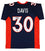 Terrell Davis HOF 17 Authentic Signed Navy Blue Pro Style Jersey Autographed BAS - 757 Sports Collectibles