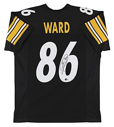 Hines Ward Authentic Signed Black Pro Style Jersey Autographed BAS Witnessed - 757 Sports Collectibles