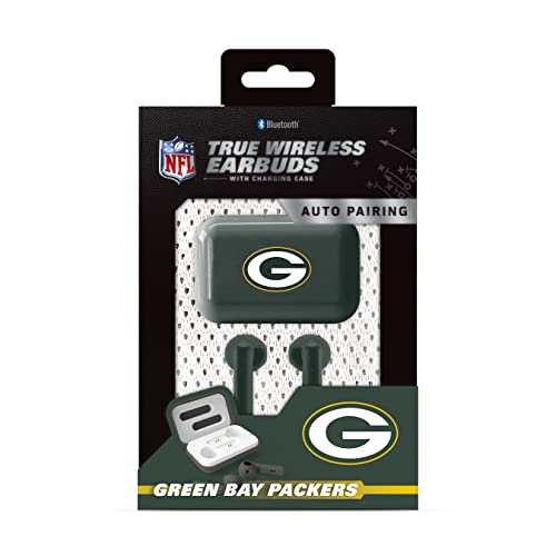 SOAR NFL True Wireless Earbuds V.4, Green Bay Packers - 757 Sports Collectibles