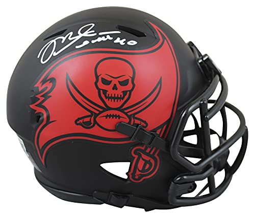 Buccaneers Mike Alstott Authentic Signed Eclipse Speed Mini Helmet BAS Witnessed - 757 Sports Collectibles