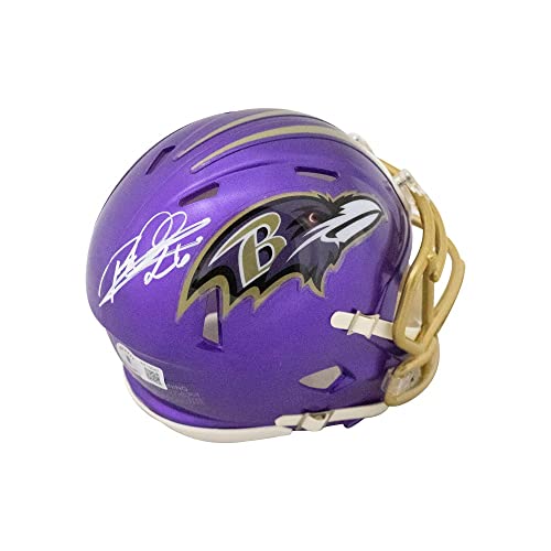 Rod Woodson Autographed Baltimore Flash Mini Football Helmet - BAS (White Ink) - 757 Sports Collectibles