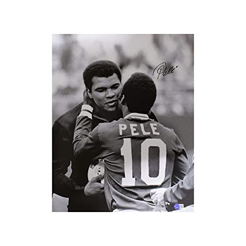 Pele Autographed 16x20 Photo - BAS COA - 757 Sports Collectibles