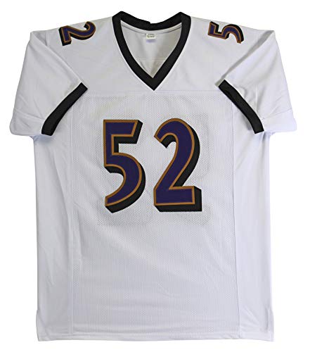 Ray Lewis Authentic Signed White Pro Style Jersey Autographed PSA/BAS Witnessed - 757 Sports Collectibles