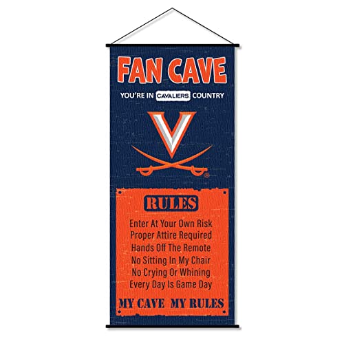 Virginia Cavaliers Man Cave Fan Banner Scroll - 757 Sports Collectibles