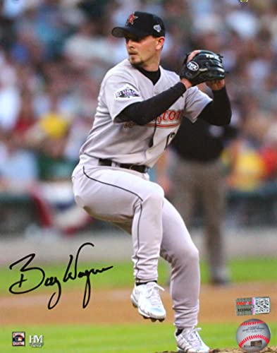 Billy Wagner Autographed 8x10 HM Pitching Photo- TriStar Authenticated Black - 757 Sports Collectibles