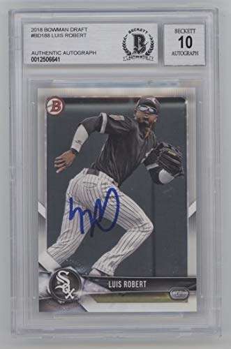 Luis Robert 2018 Bowman Draft Autographed Card #BD188 - BAS 10 - 757 Sports Collectibles