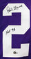 Paul Krause Autographed Purple Pro Style Jersey w/HOF- Beckett W Black - 757 Sports Collectibles