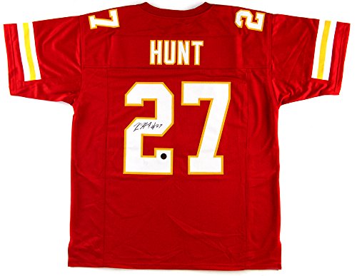 Kareem Hunt Autographed/Signed Kansas City Chiefs Custom Red Jersey - 757 Sports Collectibles