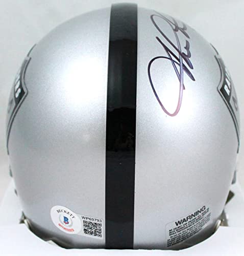 Shane Lechler Autographed Oakland Raiders 1963 Mini Helmet-Beckett W Hologram Black - 757 Sports Collectibles