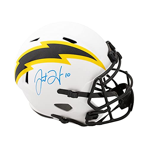 Justin Herbert Autographed Los Angeles Lunar Eclipse Replica Full-Size Football Helmet - BAS - 757 Sports Collectibles