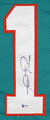 Tua Tagovailoa Authentic Signed Teal Pro Style Jersey Autographed BAS - 757 Sports Collectibles