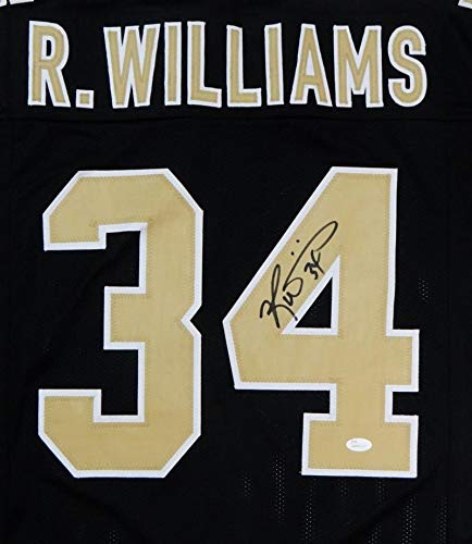 Ricky Williams Autographed Black Pro Style Jersey- JSA Witnessed Authenticated 4 Up - 757 Sports Collectibles