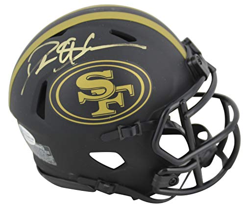 49ers Deion Sanders Authentic Signed Eclipse Speed Mini Helmet BAS Witnessed - 757 Sports Collectibles