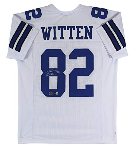 Jason Witten Authentic Signed White Pro Style Jersey Autographed BAS Witnessed - 757 Sports Collectibles