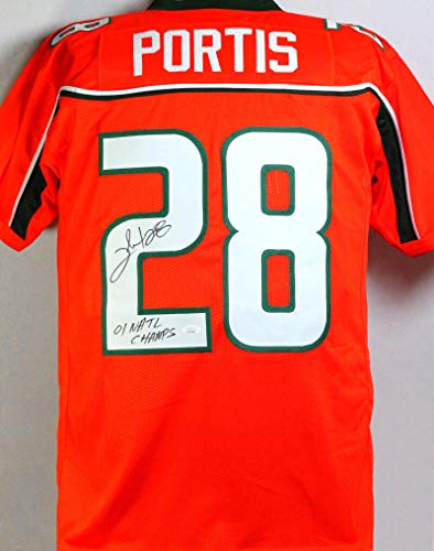 Clinton Portis Signed Orange College Style Jersey W/Natl Champs- JSA W Auth - 757 Sports Collectibles