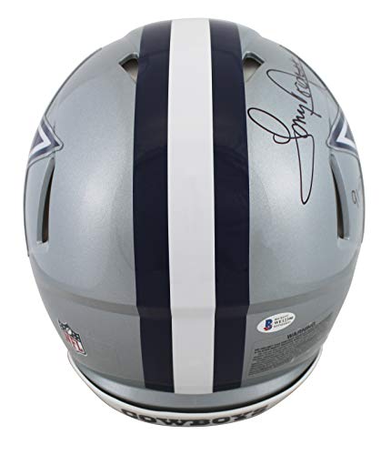 Cowboys Tony Dorsett"4x Stat" Signed Silver Full Size Speed Proline Helmet BAS - 757 Sports Collectibles