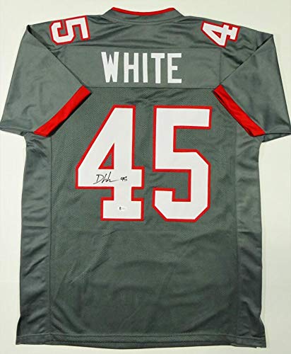 Devin White Autographed Grey Pro Style Jersey - Beckett W Auth 4 - 757 Sports Collectibles