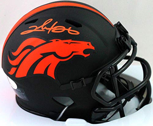 Clinton Portis Autographed Broncos Eclipse Speed Mini Helmet - JSA Witness Orange - 757 Sports Collectibles