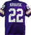 Paul Krause Autographed Purple Pro Style Jersey w/HOF- Beckett W Black - 757 Sports Collectibles