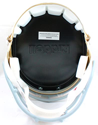 Chase Claypool Autographed Notre Dame F/S Speed Helmet w/Insc.-Beckett W Hologram Blue - 757 Sports Collectibles