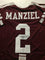 Autographed/Signed Johnny Manziel Texas A&M Maroon College Football Jersey JSA COA