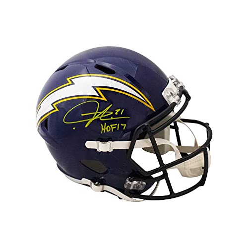 LaDainian Tomlinson HOF 17 Autographed San Diego Speed Replica Full-Size Football Helmet - BAS - 757 Sports Collectibles