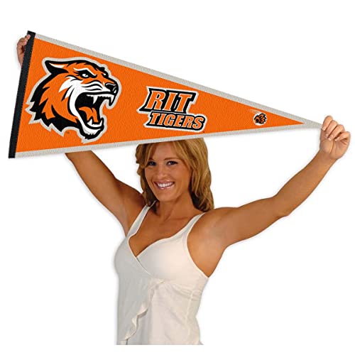 College Flags & Banners Co. RIT Tigers Pennant - 757 Sports Collectibles