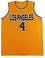 Byron Scott"Showtime" Authentic Signed Yellow Pro Style Jersey BAS Witnessed - 757 Sports Collectibles