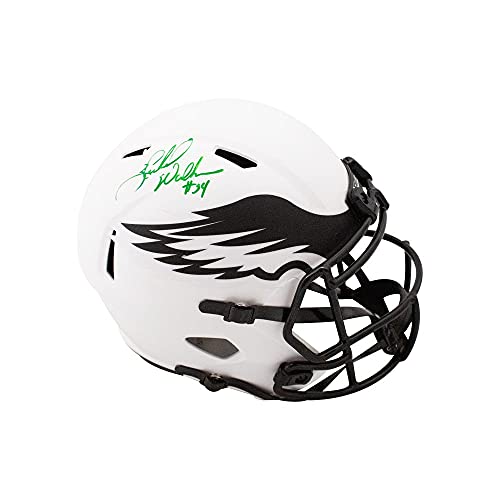 Herschel Walker Autographed Eagles Lunar Eclipse Replica Full-Size Football Helmet - BAS COA - 757 Sports Collectibles