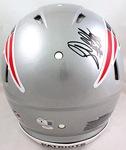 Corey Dillon Autographed Patriots F/S Speed Authentic Helmet -Beckett Hologram Black - 757 Sports Collectibles