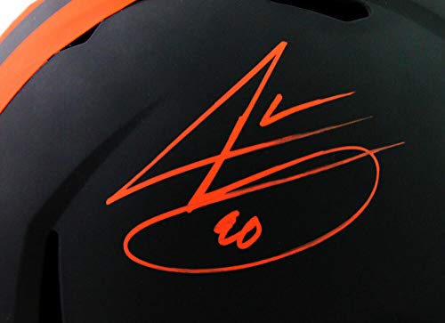 Jarvis Landry Autographed Browns Full Size Eclipse Speed Helmet- Beckett W Orange - 757 Sports Collectibles