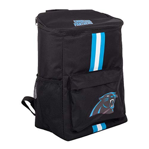 FOCO Cooler Backpack – Portable Soft Sided Ice Chest – Insulated Bag Holds 36 Cans (Carolina Panthers) - 757 Sports Collectibles