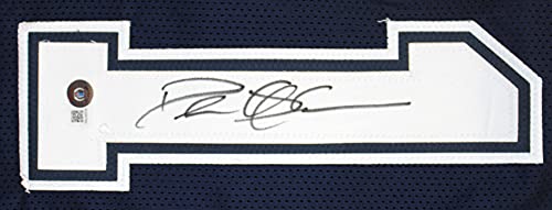 Deion Sanders Authentic Signed Navy Blue Pro Style Jersey BAS Witnessed - 757 Sports Collectibles