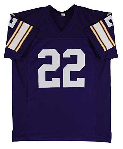 Paul Krause"Stat" Authentic Signed Purple Pro Style Jersey BAS Witnessed - 757 Sports Collectibles