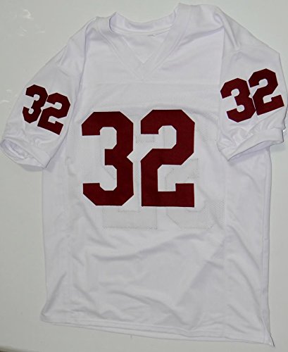 O.J. Simpson Autographed White College Style Jersey- JSA Witnessed Auth - 757 Sports Collectibles