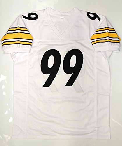 Brett Keisel Autographed Pro Style White Jersey with JSA Witnessed Authentic - 757 Sports Collectibles