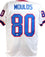 Eric Moulds Autographed White Pro Style Jersey W/Insc- Beckett W Silver - 757 Sports Collectibles