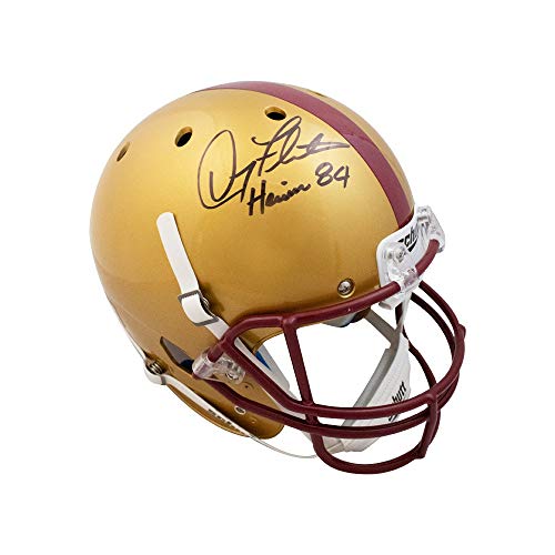 Doug Flutie Heisman 84 Autographed Boston College Replica Full-Size Football Helmet - BAS COA - 757 Sports Collectibles