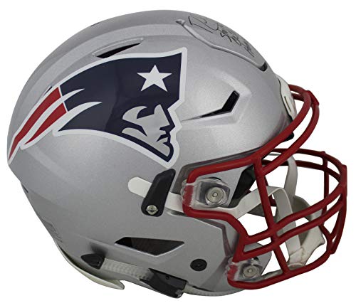 Patriots Randy Moss"SCH HOF 18" Signed Speed Flex Full Size Helmet BAS Witness - 757 Sports Collectibles