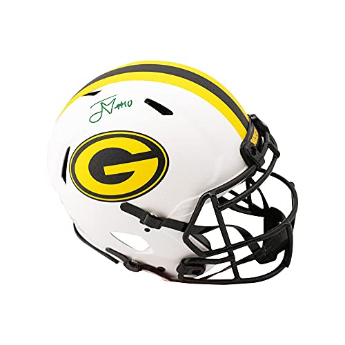 Jordan Love Autographed Packers Lunar Eclipse Authentic Full-Size Football Helmet - BAS COA - 757 Sports Collectibles