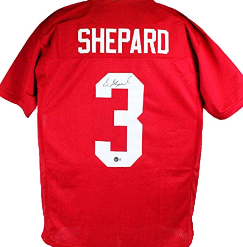 Sterling Shepard Autographed Maroon College Style Jersey- Beckett W Black - 757 Sports Collectibles