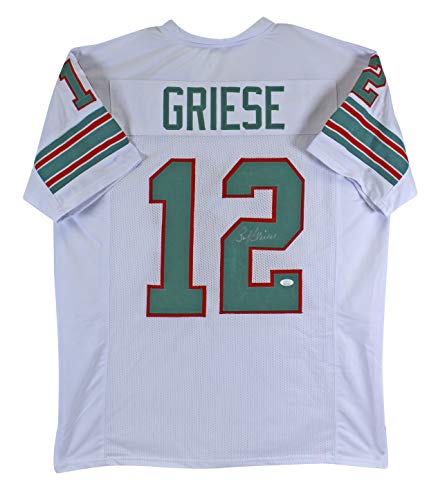 Bob Griese Authentic Signed White Pro Style Jersey Autographed JSA Witness - 757 Sports Collectibles