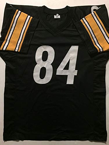 Autographed/Signed Antonio Brown Pittsburgh Black Football Jersey JSA COA - 757 Sports Collectibles